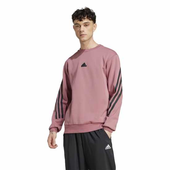 Adidas Мъжка Блуза Обло Деколте Future Icons 3-Stripes Crew Sweatshirt Mens  