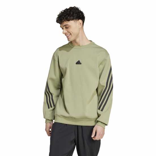 Adidas Мъжка Блуза Обло Деколте Future Icons 3-Stripes Crew Sweatshirt Mens  Мъжки горнища на анцуг