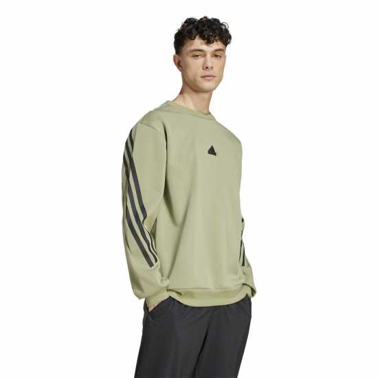 Adidas Мъжка Блуза Обло Деколте Future Icons 3-Stripes Crew Sweatshirt Mens  Мъжки горнища на анцуг