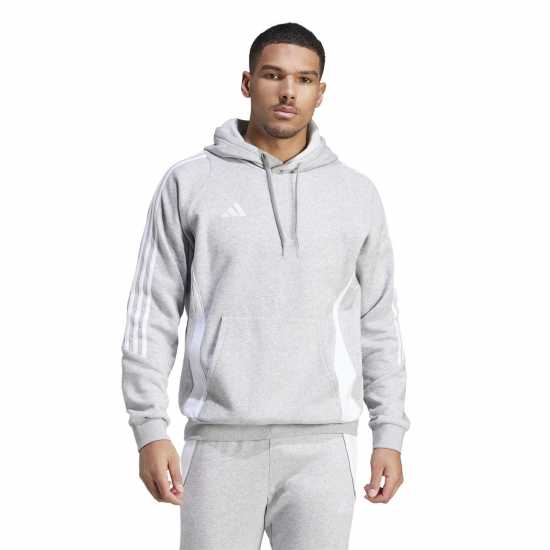 Adidas Tiro Sweat Hoodie Mens Сиво/Бяло 