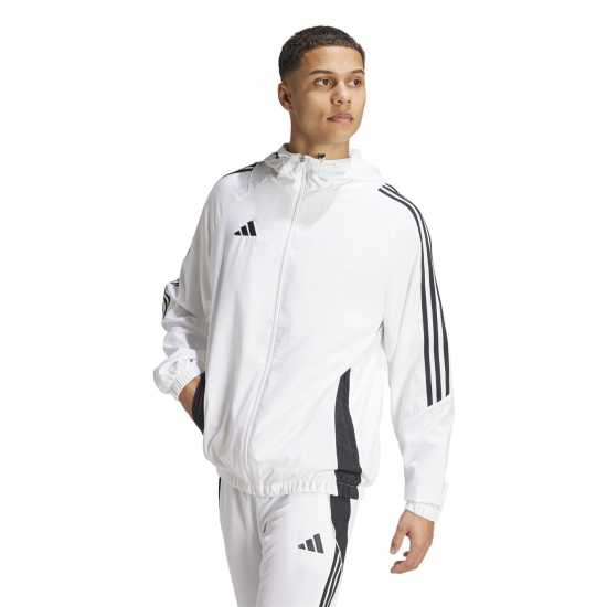 Adidas Tiro 24 Windbreaker Mens бяло/черно 