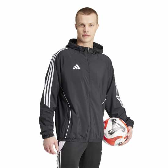 Adidas Tiro 24 Windbreaker Mens Черно/Бяло 