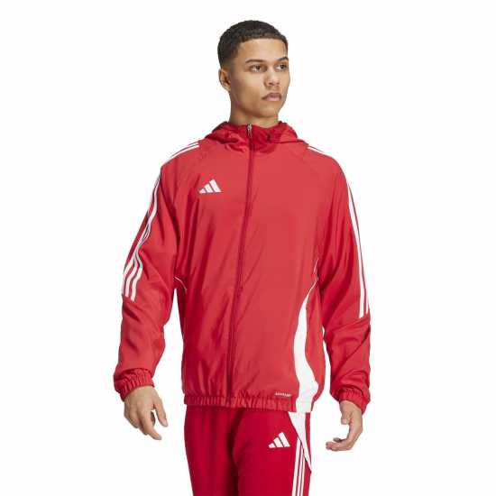 Adidas Tiro 24 Windbreaker Mens Силач Червено/Бяло 