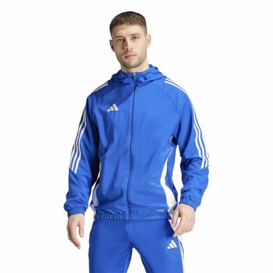 Adidas Tiro 24 Windbreaker Mens Кралско синьо / бяло 