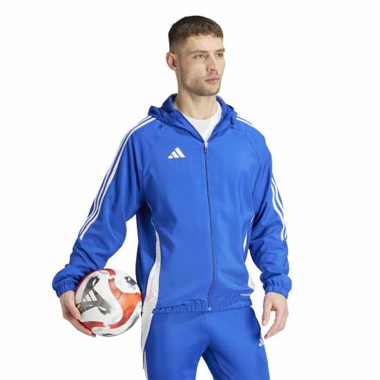 Adidas Tiro 24 Windbreaker Mens Кралско синьо / бяло 