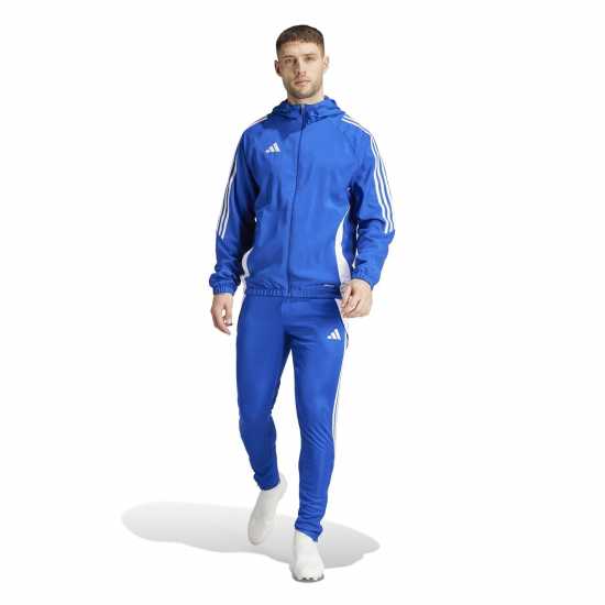 Adidas Tiro 24 Windbreaker Mens Кралско синьо / бяло 