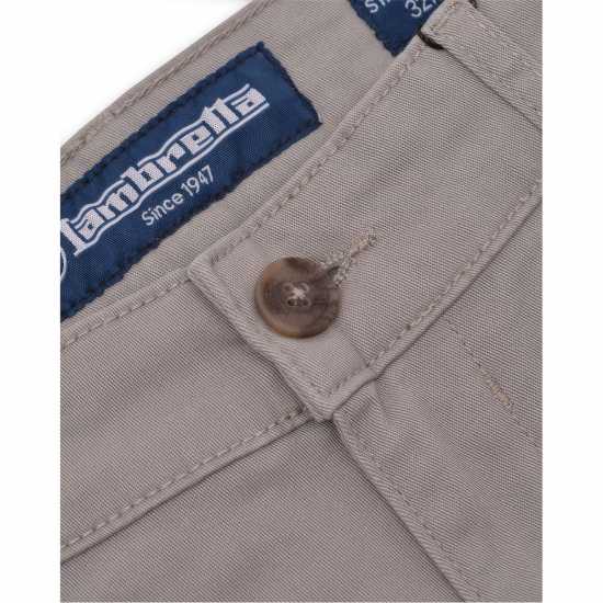 Lambretta Leg Twill Chino Сиво Мъжки панталони чино