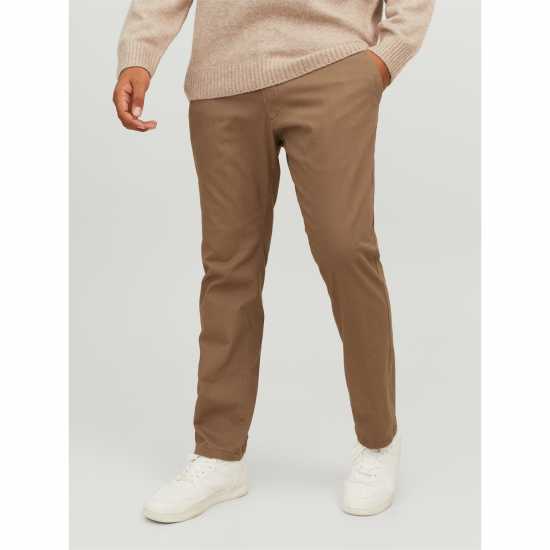 Jack And Jones Мъжки Панталони Dave Chino Trouser Mens Plus Size Водолаз Мъжки панталони чино