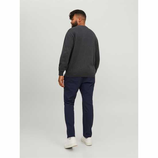 Jack And Jones Мъжки Панталони Dave Chino Trouser Mens Plus Size Нави блейзър Мъжки панталони чино