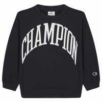 Champion B Crewneck Ch99 Черно Детски горнища и пуловери