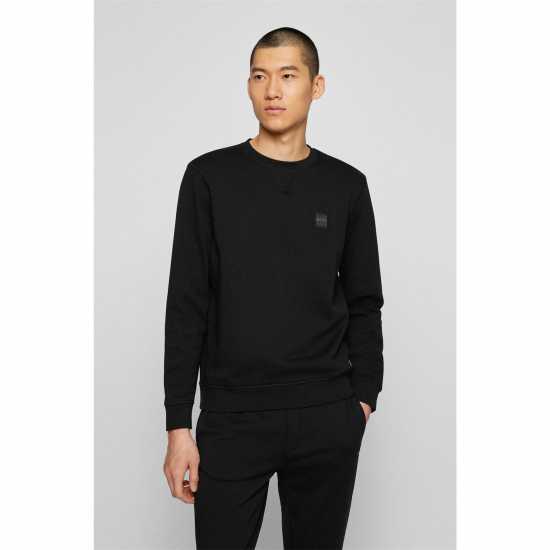 Hugo Boss Boss Westart Crew Sweatshirt Черно 001 Mens Big and Tall