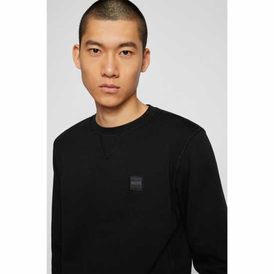 Hugo Boss Boss Westart Crew Sweatshirt Черно 001 Mens Big and Tall