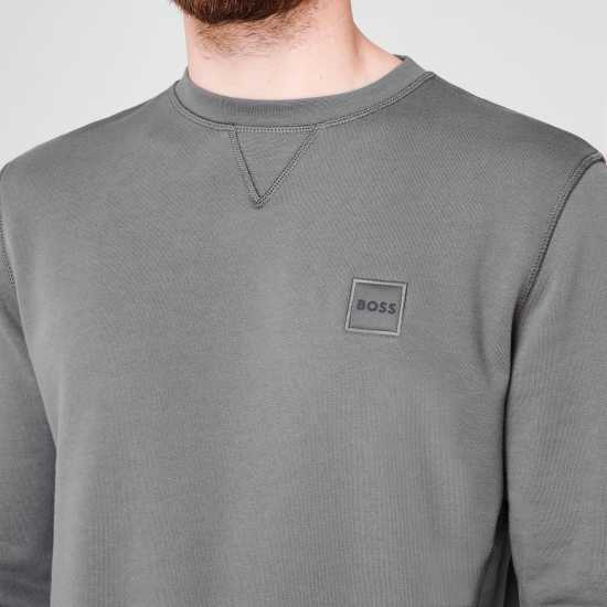 Hugo Boss Boss Westart Crew Sweatshirt Угъл 029 Mens Big and Tall