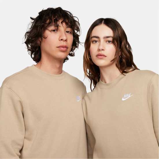 Nike Sportswear Club Crew Хаки/Бяло 