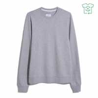 Блуза Обло Деколте Farah Farah Fulwood Organic Crew Neck Sweatshirt Светло сиво мръл Мъжко облекло за едри хора