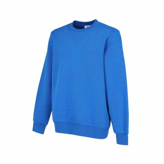 Slazenger Мъжки Пуловер Обло Деколте Fleece Crew Sweater Mens Кралски Мъжки горнища на анцуг