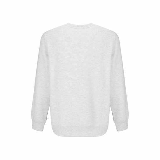 Slazenger Мъжки Пуловер Обло Деколте Fleece Crew Sweater Mens Ледена марла Мъжки горнища на анцуг