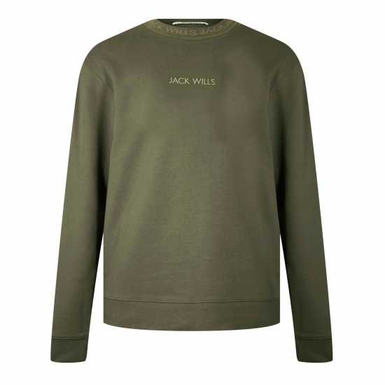 Jack Wills Jacquard Crew Sweatshirt Лист 