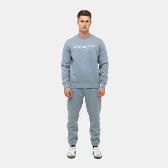 Marshall Artist Artist Stampa Crewneck Sweatshirt Нардо Сиво 