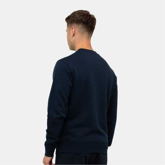 Marshall Artist Artist Stampa Crewneck Sweatshirt Морска синьо 