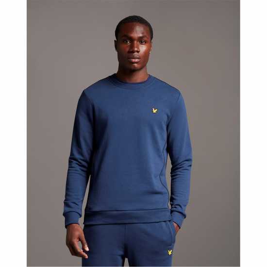 Блуза Обло Деколте Lyle And Scott Sport Crew Neck Sweatshirt Нави З05 Мъжко облекло за едри хора