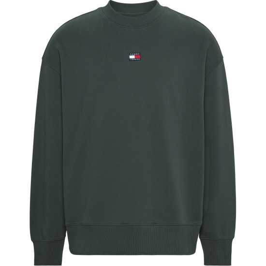 Tommy Jeans Badge Sweatshirt Угъл Чаркол 