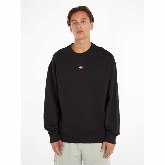 Tommy Jeans Badge Sweatshirt Черно BDS 