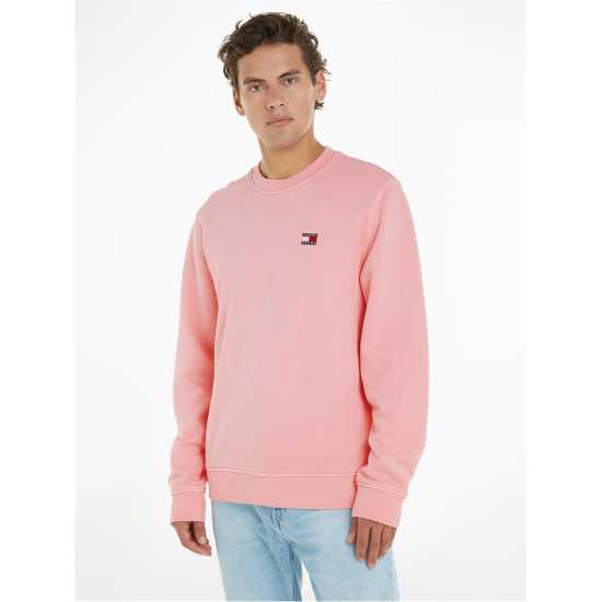 Tommy Jeans Badge Sweatshirt Прайте розово TIC 