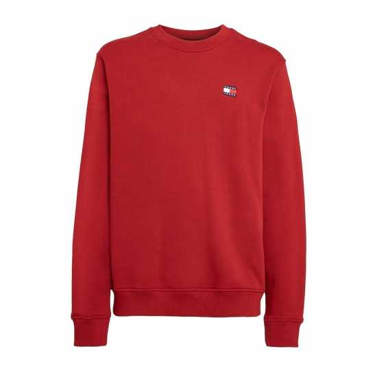 Tommy Jeans Badge Sweatshirt Магма Червен XMO 