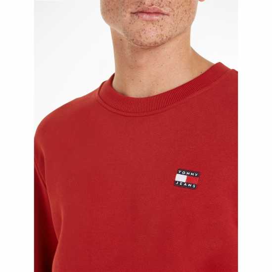 Tommy Jeans Badge Sweatshirt Магма Червен XMO 