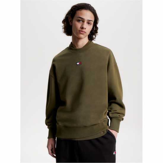 Tommy Jeans Badge Sweatshirt Зелен MR1 