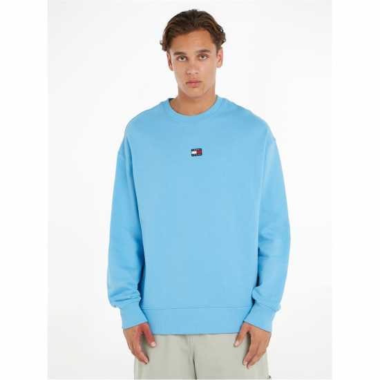 Tommy Jeans Badge Sweatshirt Скайсейл CY7 