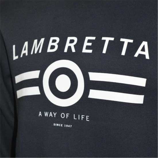 Lambretta Neck Sweater Черно Мъжко облекло за едри хора