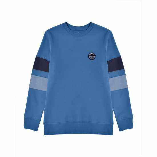 Lambretta Neck Banded Sweater Тъмно синьо Мъжко облекло за едри хора