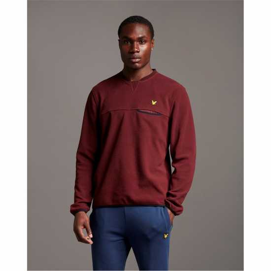 Lyle And Scott Lyle Micro Flc Crew Sn99  