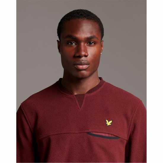 Lyle And Scott Lyle Micro Flc Crew Sn99  