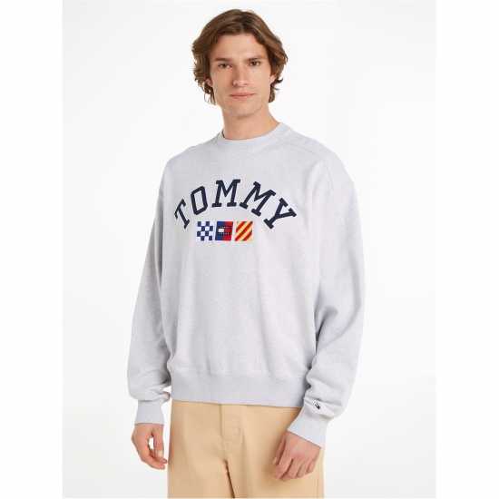 Tommy Jeans Tj Arc Cb Boxy Crew Сиво PJ4 