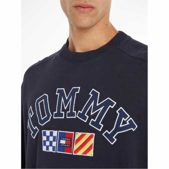 Tommy Jeans Tj Arc Cb Boxy Crew Пустинно небе DW5 