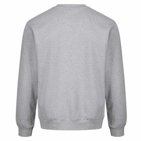 Блуза Обло Деколте Iron Mountain Crew Neck Sweatshirt Светло сиво Мъжко облекло за едри хора