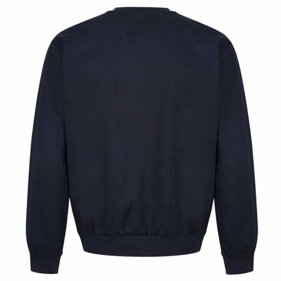 Блуза Обло Деколте Iron Mountain Crew Neck Sweatshirt Морска синьо Мъжко облекло за едри хора