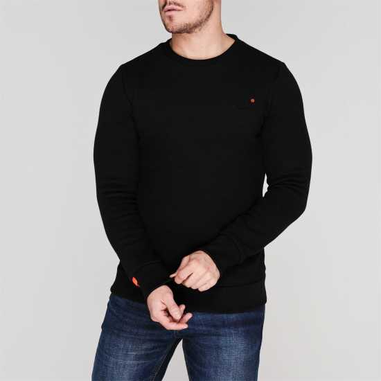 Superdry Блуза Обло Деколте Basic Crew Neck Sweatshirt Черно 02A 