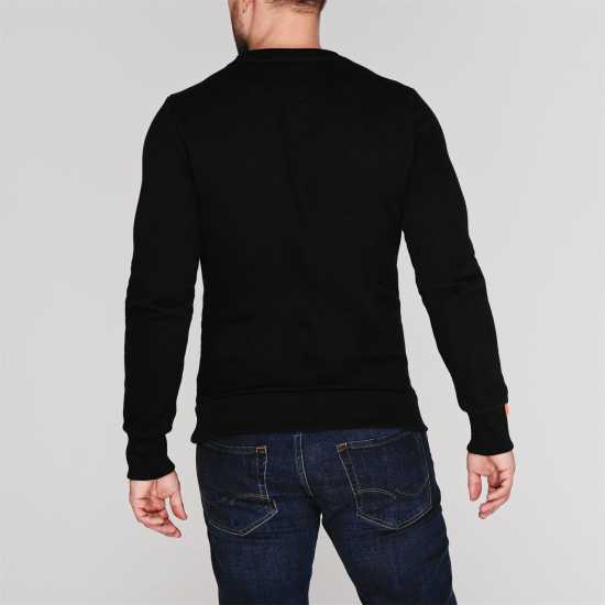 Superdry Блуза Обло Деколте Basic Crew Neck Sweatshirt Черно 02A 