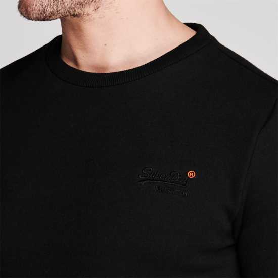 Superdry Блуза Обло Деколте Basic Crew Neck Sweatshirt Черно 02A 