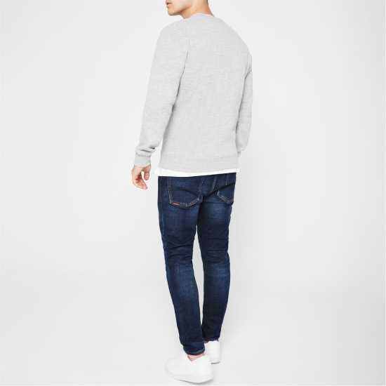 Superdry Блуза Обло Деколте Basic Crew Neck Sweatshirt Сив Марл ЗУК 