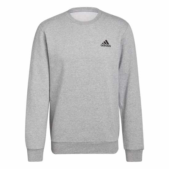 Adidas Feelcozy Essentials Fleece Sweatshirt Сиво топло/Черно 