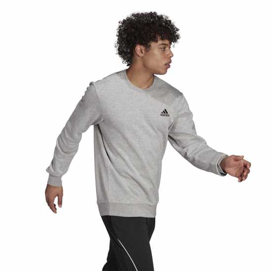 Adidas Feelcozy Essentials Fleece Sweatshirt Сиво топло/Черно 