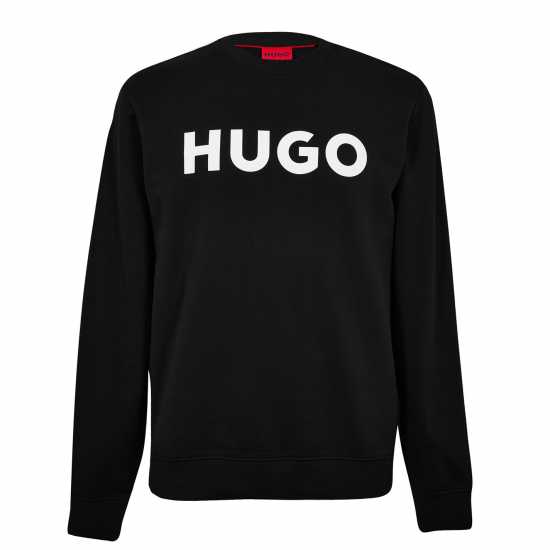 Hugo Boss Hugo Sweatshirt In Organic Interlock Cotton Черно Мъжко облекло за едри хора