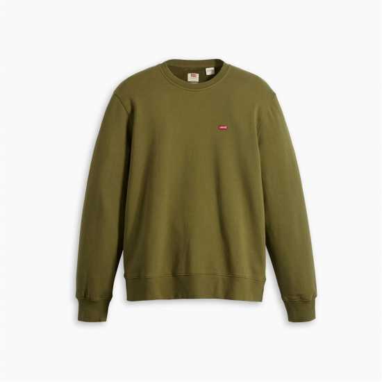 Levis New Original Crew Neck Sweater Морска Мох 