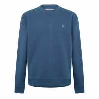 Jack Wills Belvue Logo Sweatshirt Винтажно индиго Мъжки горнища на анцуг