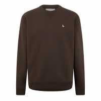 Jack Wills Belvue Logo Sweatshirt Кафе Мъжки горнища на анцуг